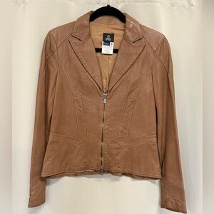 Versace Jeans Couture Brown Leather Jacket